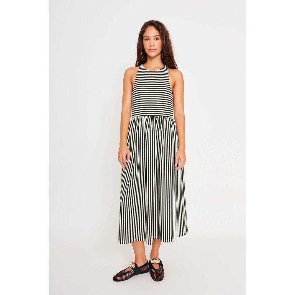 NEW DRA LOS ANGELES renzo dress in black and white